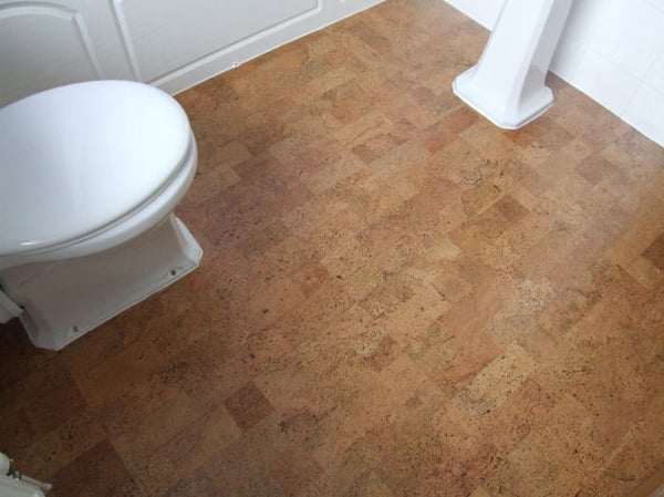 5 Best Bathroom Flooring Materials to Consider - Cork Flooring in Bathroom