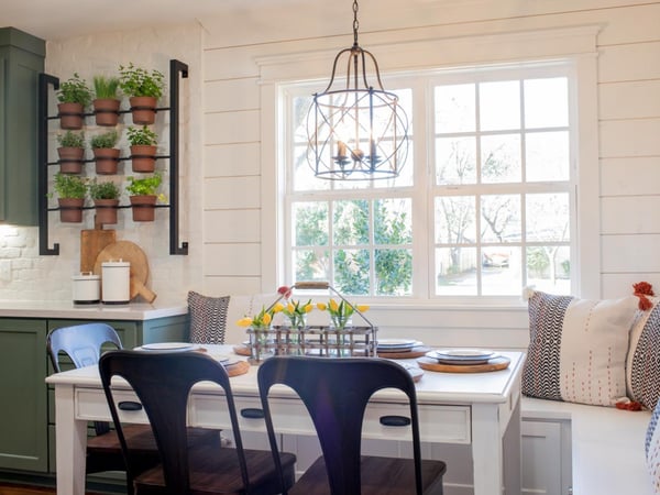 Create a Comfortable Breakfast Nook with These Tips - Add Cozy Lighting