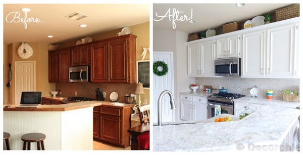 Simplify Your Kitchen with White Kitchen Cabinets - Painting White Cabinets
