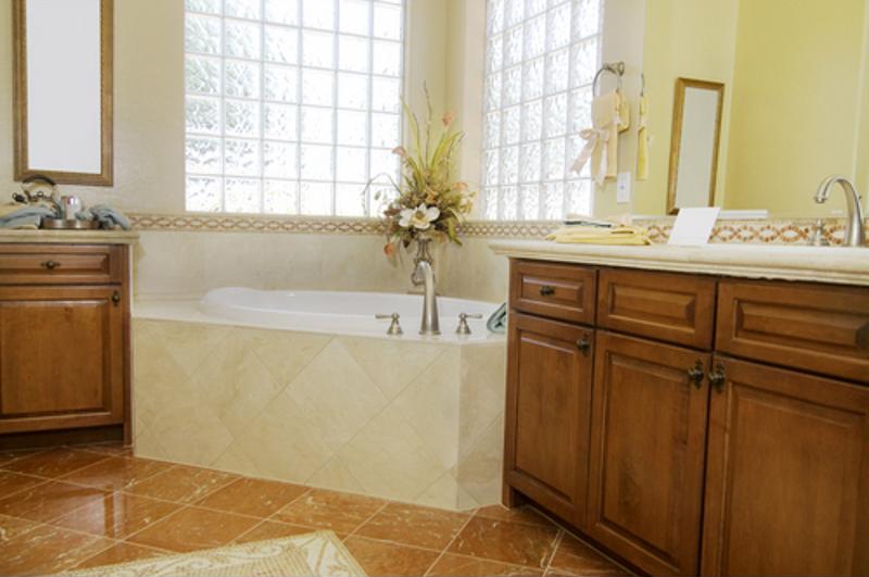 Looking for an elegant bathroom? Consider adding marble for a sense of luxury.